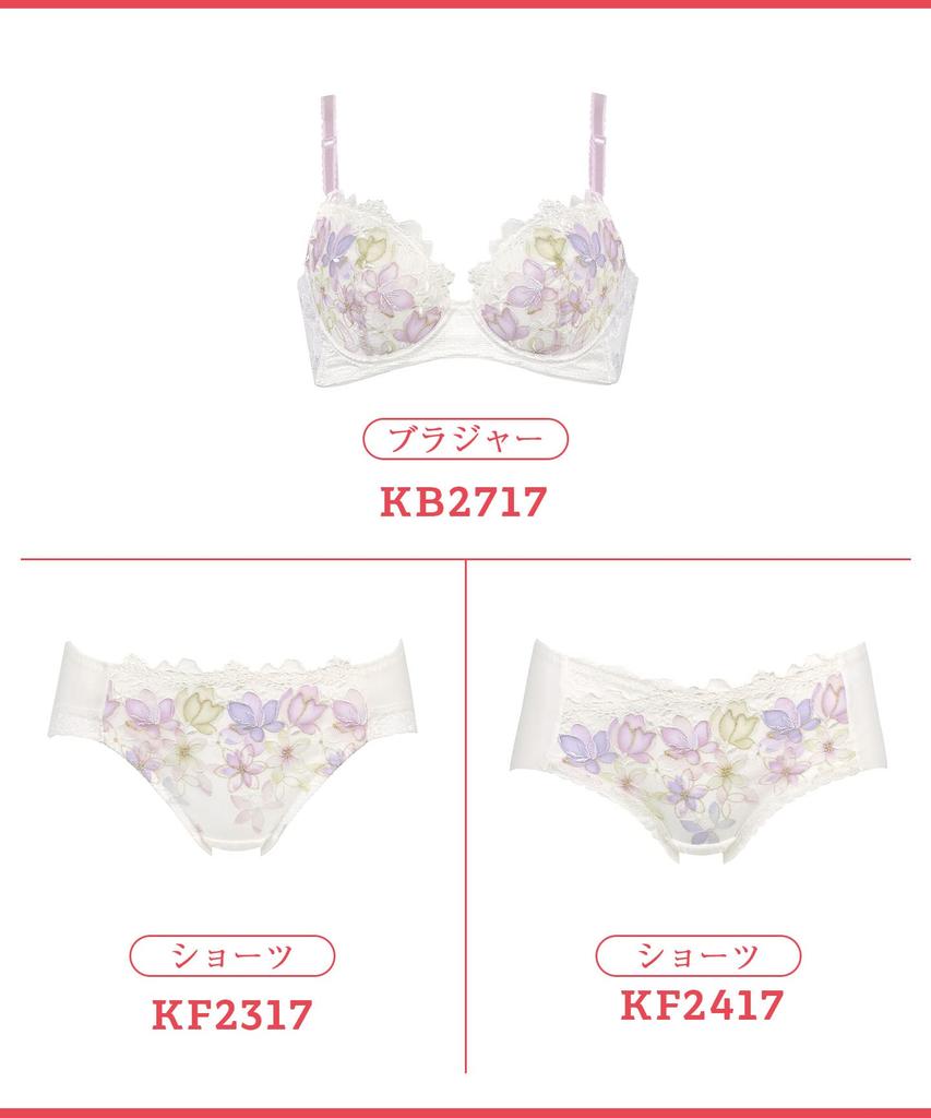 Bra Smoothes unevenness in the back and blocks sideways movement of the bust back Bra KB2717 ME E65 [Wing/Wacoal] - [Beautiful bra] Women's