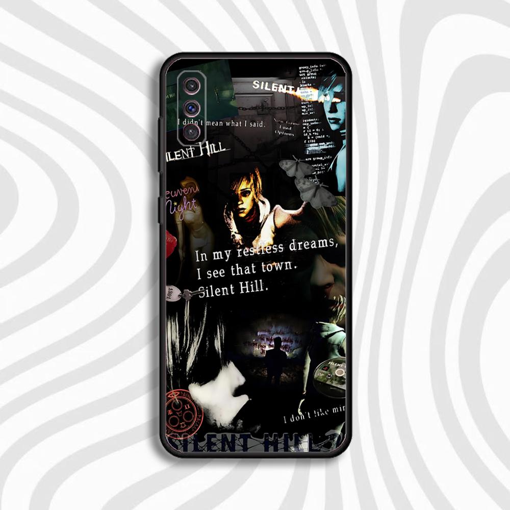 

S-Silent Horror Hill Game Phone Case For Samsung S 25,24,23,22,30,21,10,9,Ultra,Plus,Lite,FE,4,5 G Black Soft Case Samsung S235G