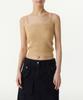 Woman Women'S Flat Yarn Ribbed Knit Tube Top [Light Beige]
