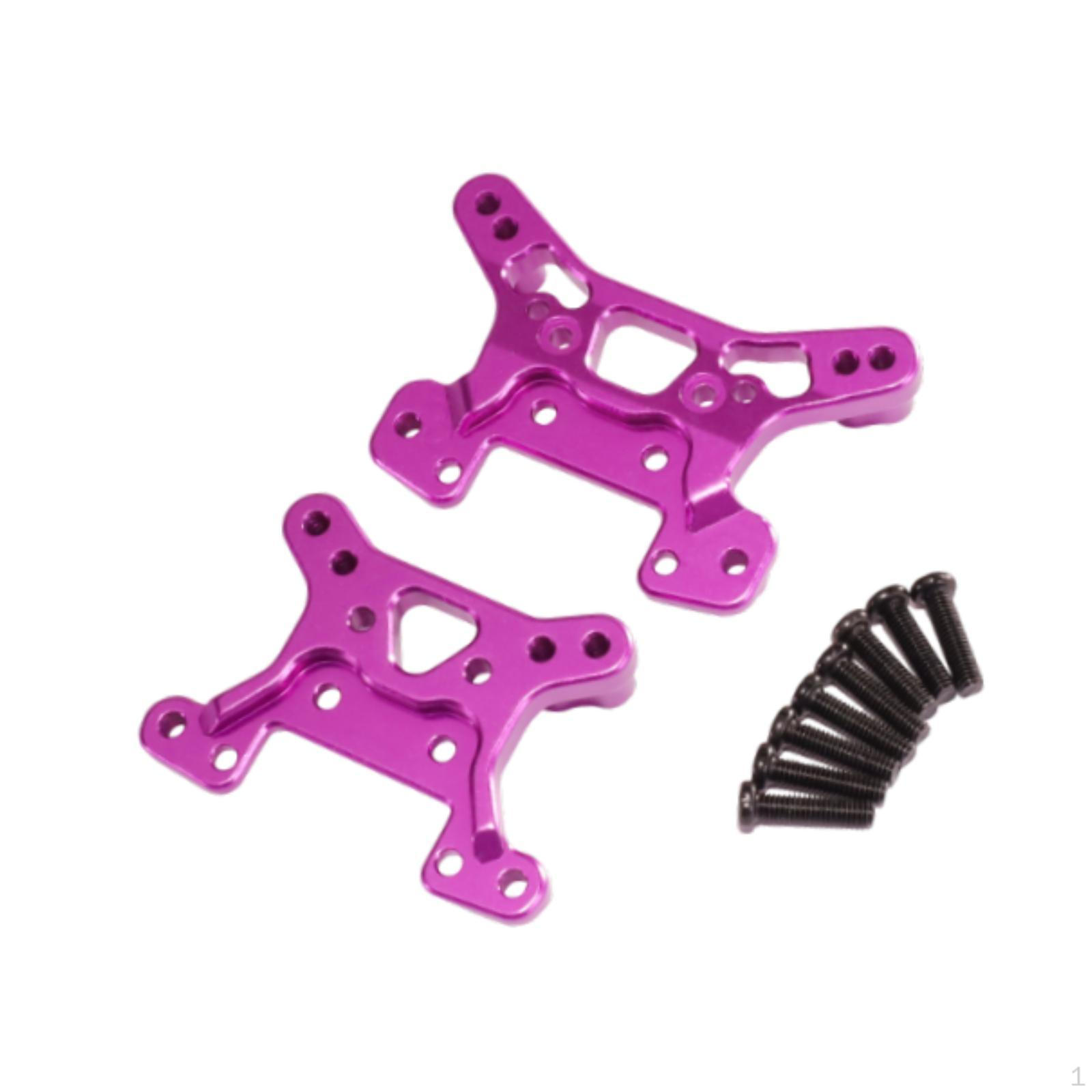

Aluminum Alloy Front & Rear Shock Towers RC Car Accessories Mounts 1/14 1/12 Purple