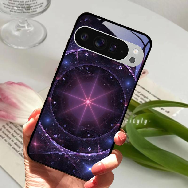For Google Pixel 9 Pro XL Case Pixel9 Cute Animal Tempered Glass Phone Cover For GOOGLE PIXEL 9A Glass Protective Fundas Cases