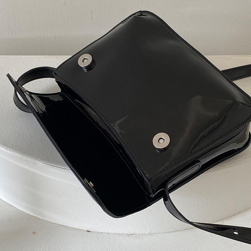 Luxuriöse Damenhandtasche aus Lackleder, modische Achseltasche, Designer-Umhängetasche, kleine quadratische Tasche, lässige Damenhandtasche, Geldbörse CLE
