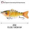 7 10cm Multi-section Bait Plastic Hard Bait Fake Bait Simulation Bionic Freshwater Luya Bait