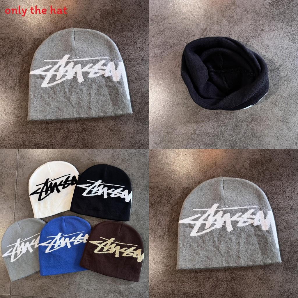 Căciulă tricotată caldă, casual, neutră, cu model de litere în culoare solidă, pentru moda de toamnă-iarnă