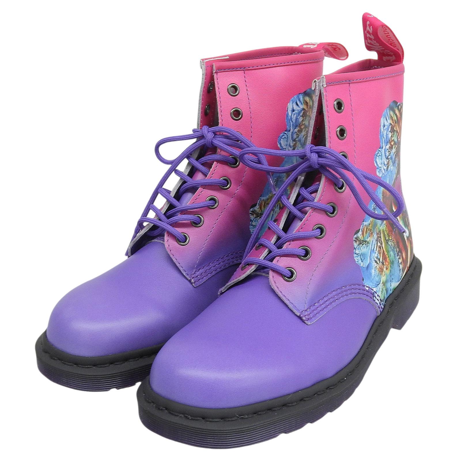 

Pristine Dr.Martens short boots 1460 TECHNIQUE pink leather mens 9 Used