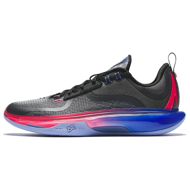 New Anta GH5 Cushioning Rebound Low Top Basketball Shoes Men's Black Red Blue 912421115-1