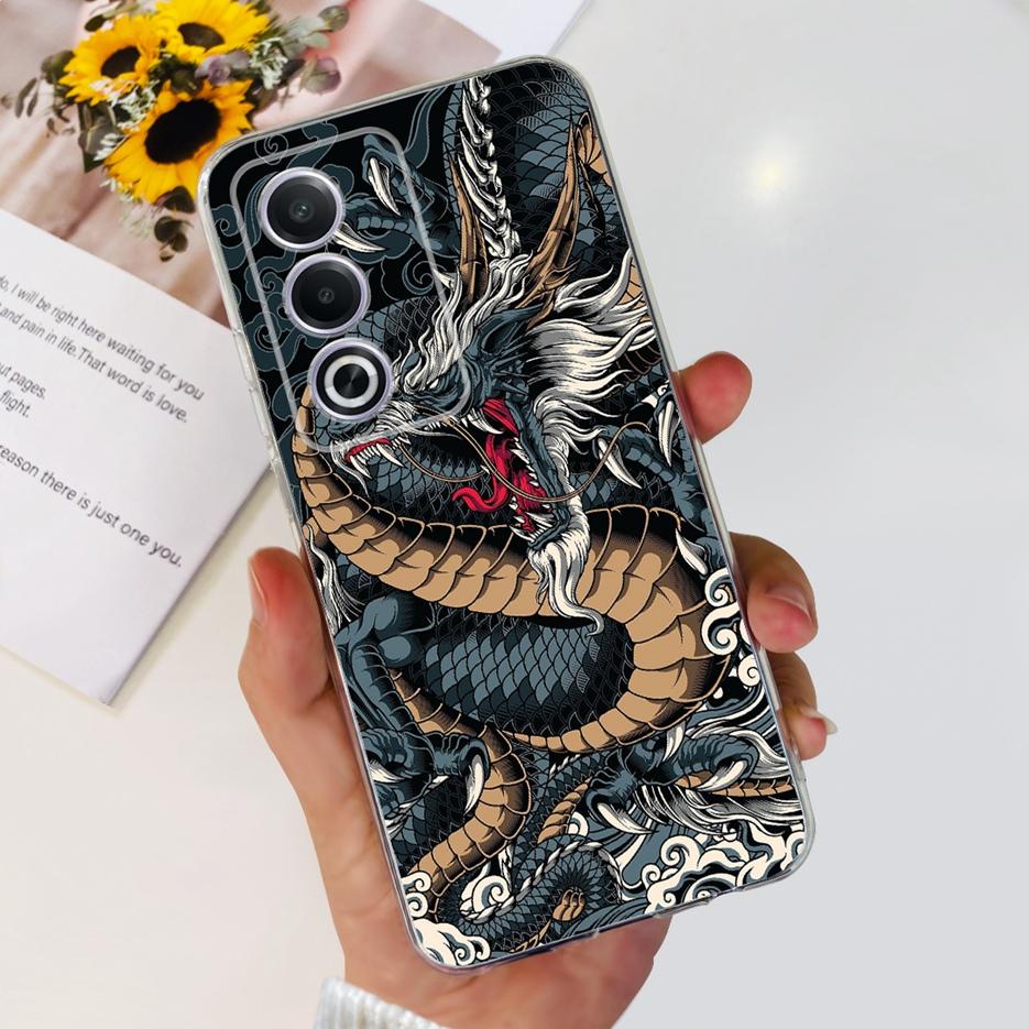 For Oppo A80 5G Case CPH2639 Cute Painted Cover Clear Silicone Soft TPU Phone Case For Oppo A3 Pro A3pro 5G OppoA80 Shell Bumper
