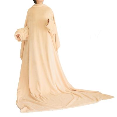 Onkatsu Honpo Wearable Blanket, Anti-Static, Antibacterial, and Odor-Resistant, with Sleeves, Unisex, Off-Beige