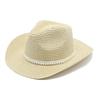 Western Cowboy Straw Hat Couple Outdoor Seaside Beach Hat Sunscreen Visor Hat Big Eaves Hat