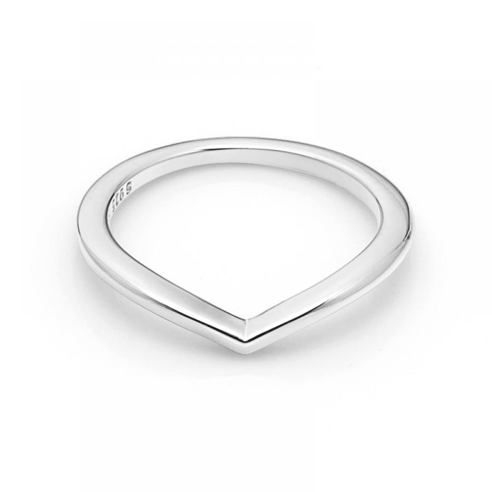 Pandora 196314 Timeless Shining Wishbone Silver Ring