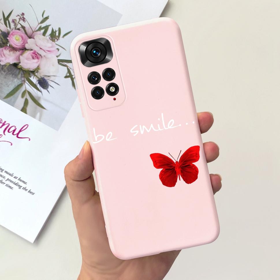 Phone Case For Xiaomi Redmi Note 11 Cover Cat Colorful Case Silicon Soft For Redmi Note11 Note11 4G Shockproof Protection Cover