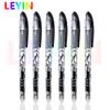 6Pcs Erasable Pen Gel Pen Durable Plastic Ink Blue 0.5mm Useful Student Erasable School Pen Stationery Supplies