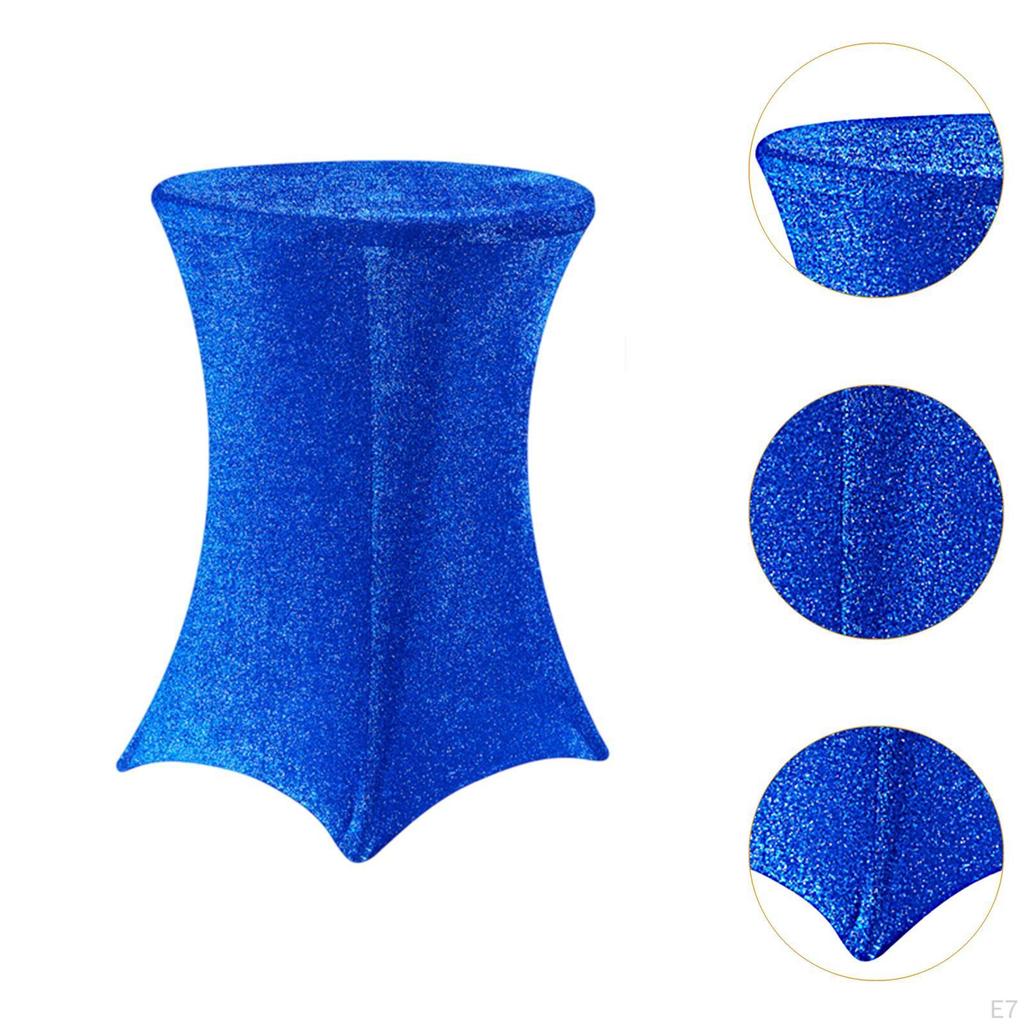 Cocktail Tablecloth 31.50"x43.31" Easy Installation Round Premium Highboy Table Cover for Event