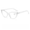 Neutral Fashion Cat-Eye Blue Light Blocking Reading Glasses Women's New Luxury Elegant High-Definition Reading Glasses +3.5+4.0