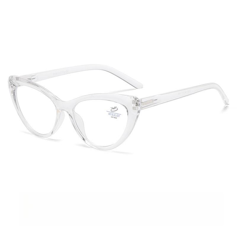 Neutral Fashion Cat-Eye Blue Light Blocking Reading Glasses Women's New Luxury Elegant High-Definition Reading Glasses +3.5+4.0