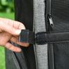 2-in-1 Pet Carrier Backpack for Dogs and Cats with Side Pockets, Telescopic Handle and Wheels, 42x25x55cm, Grey