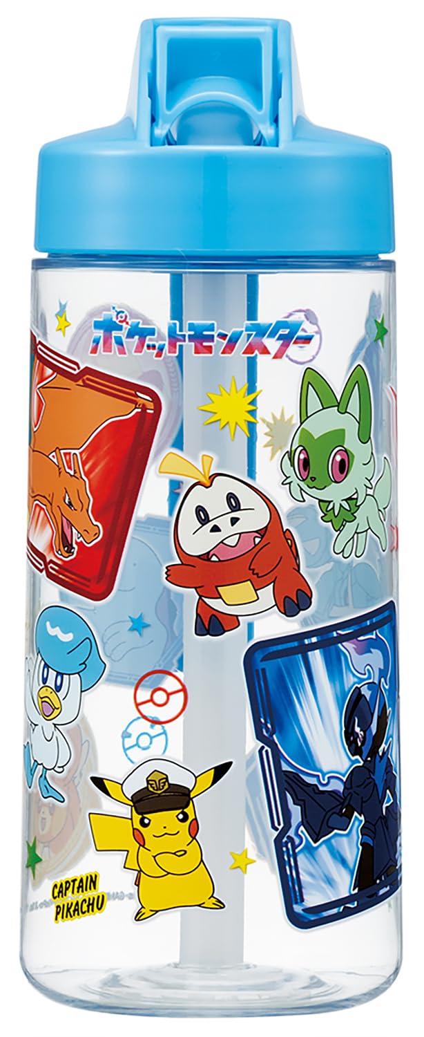 

Skater Straw 500 мл Пластиковая Бутылка для Воды Pokemon Размер PSTB5, Бутылка с носиком, Прозрачная, Детская 24, Для мальчиков