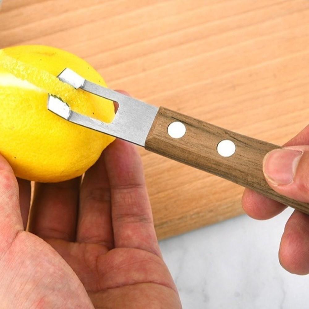 Easy Clean Stainless Steel Lemon Peeler Manual Rust-proof Cheese Planer Corrosion-resistant Handheld Fruit Peeler Cooking