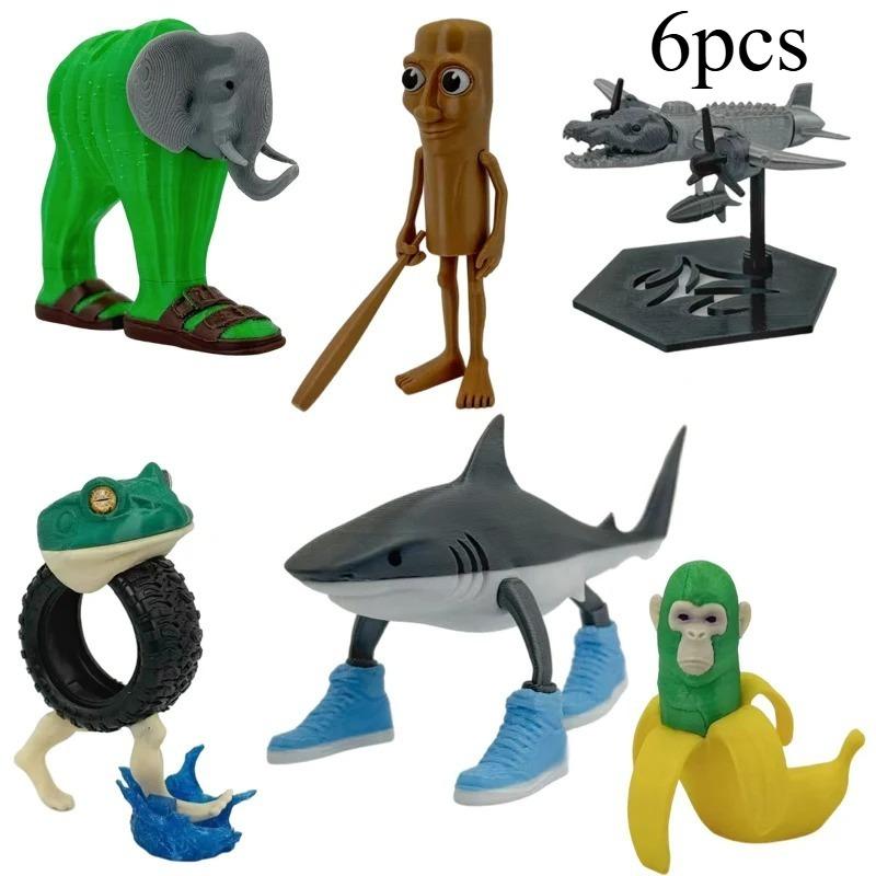 

Итальянский Brainbot Животные Тралалеро Тралала ТунгТунТун Сахур Лирили Ларила Миниатюры фигурки акулы Тралалеротралала