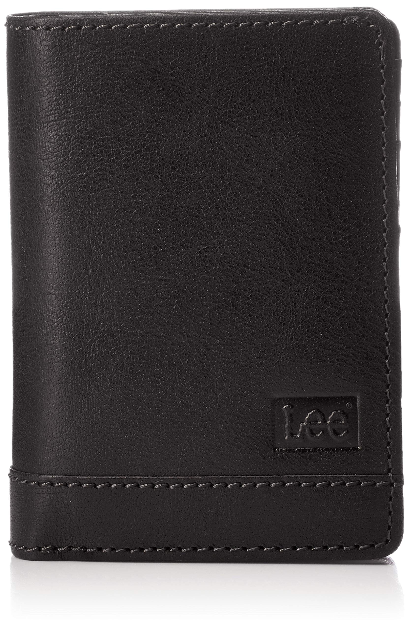 

Bifold High Quality Soft Cow Leather Genuine Medium Black [Lee] Wallet, (Cowhide), Leather, Size, Billfold,