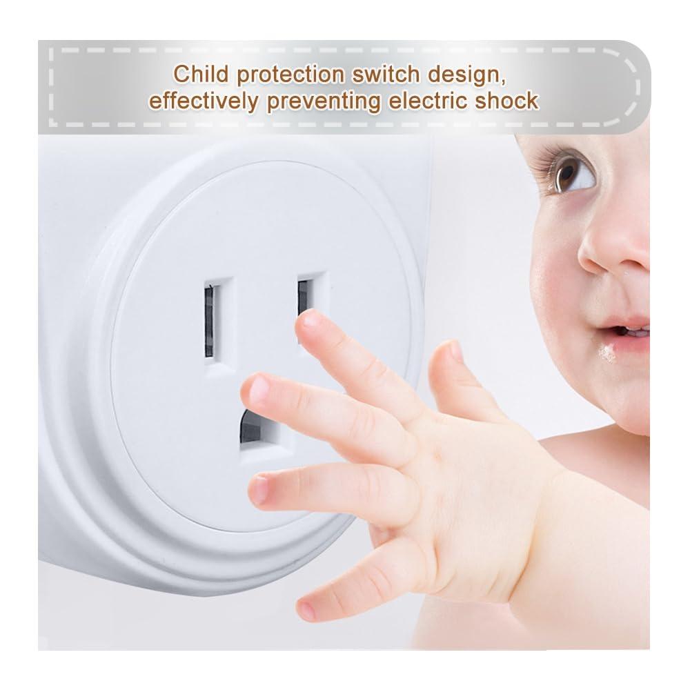 Copper Motion Sensor Light Socket White Human Infrared Induction Outlet  Electrician