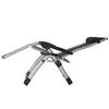 Folding Sun Lounger - Divit SR11 - Grey Metal - Backrest Adjustable 90° To 170° - Head Cushion Included