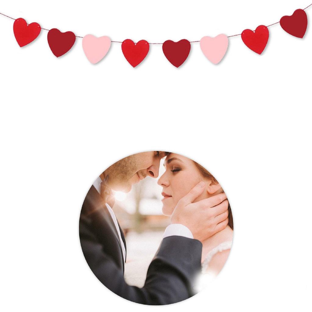 Valentýna zdobená vlajka měnící milostnou párty zdobená vlajka 1PC