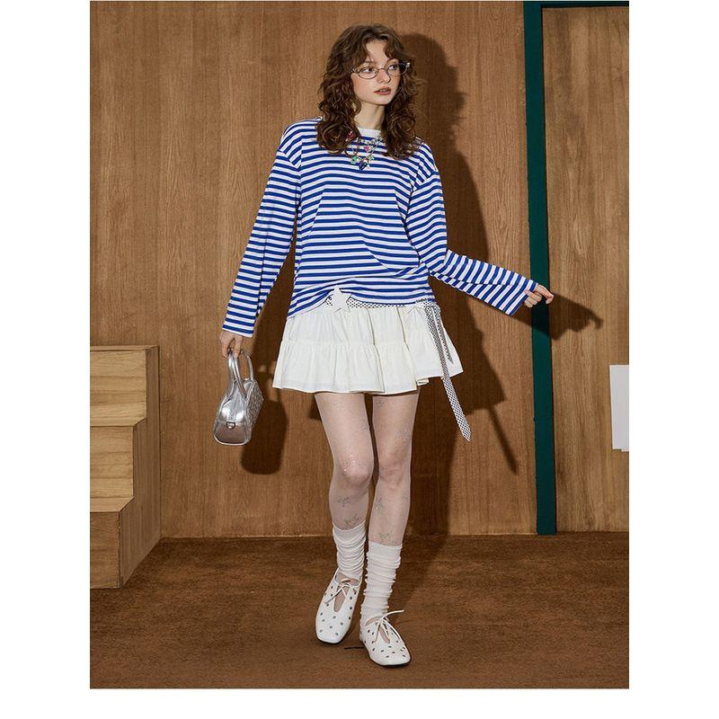 Coolhut Versatile Solid Color High-Waisted Pleated Skirt Personalized Pleated Skirt A-Line Short Skirt 2025 Autumn Half Skirt