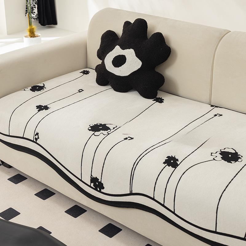 

Подушка для дивана из синели Four Seasons Универсальная нескользящая диванная подушка в скандинавском стиле Художественная свежесть 90*70