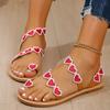 Fashion 2024 Summer New Fashion Sandals Set Toe European and American Style Women Sandals Light Holiday Outdoor Beach Plus Size Shoes