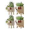 Puppy Flower Pot Cute Ceramic Plant Pot Desktop Decorative Dog Planter