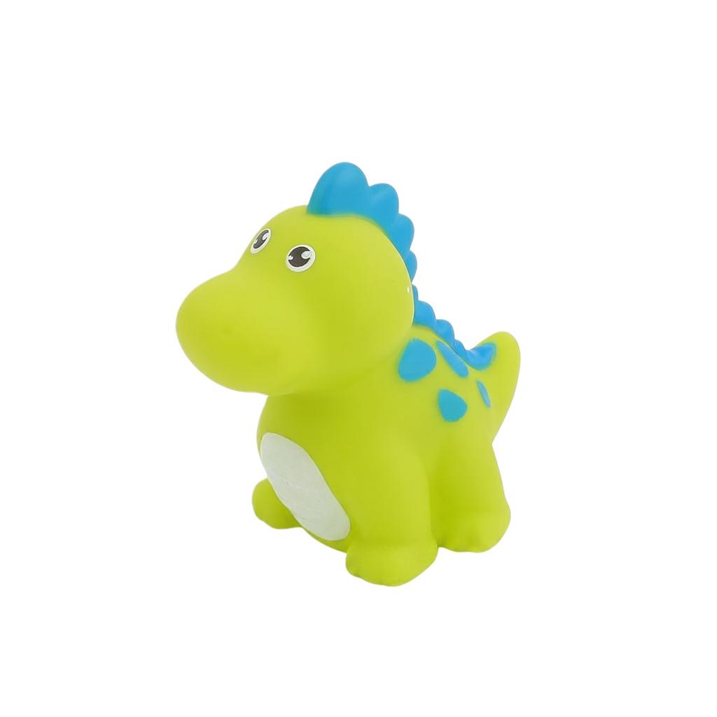 Dinosaur Animal Squeeze Toy Soft Vinyl Squeaky Bath Figure for Kids Desk Decoration and Stress Relief Play