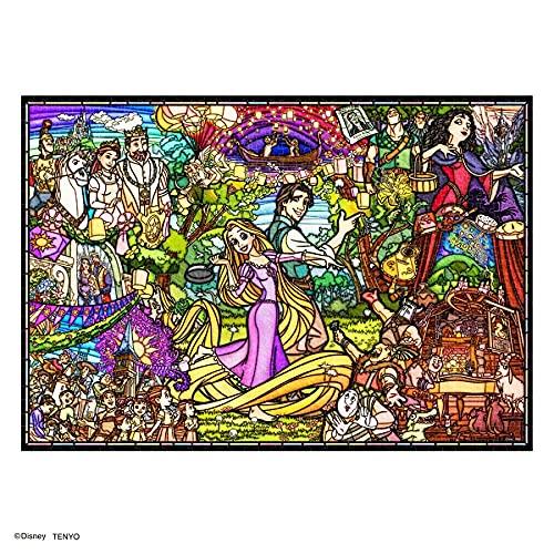 Tenyo (Tenyo) [Made in Japan] 1000-Piece Pure White Jigsaw Puzzle Disney Tangled Story Stained Glass (51x73.5cm) DP-1000-036 Includes Service Card