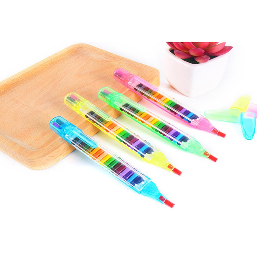 1/5pcs Cute Kawaii Crayons Oil Pastel Colored Graffiti Pen for Kids Painting Drawing Supplies Student Stationery 20 Colors