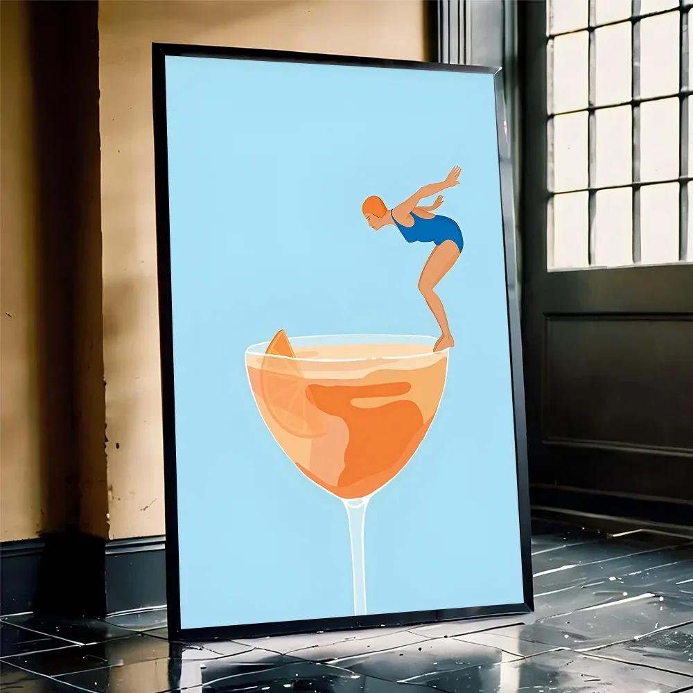 Colorful Cocktail Drink Good Posters And Prints Canvas Printing Wall Art Picture For Living Room Home Decor Gifts