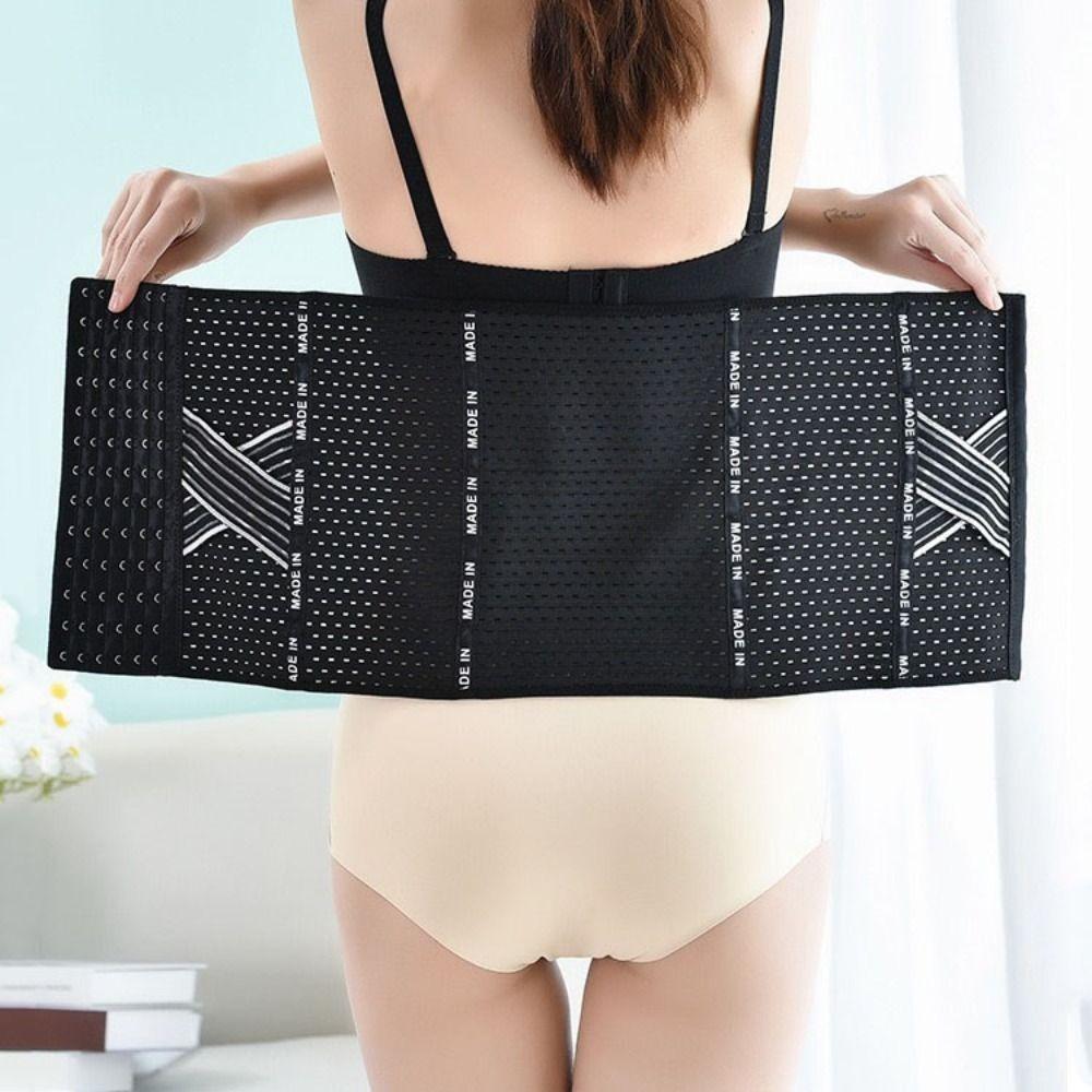 Corset Waist Trainer Belt Postpartum Training Sweat Belt Adjustable Girdle Body Shaper Lady