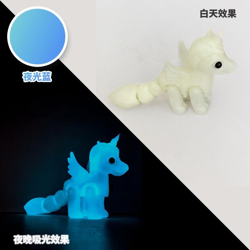 Mini Mehrgelenk Bewegliches 3D Gedrucktes Pony Spielzeug Niedliche Relief Sensorische Figur Haus Büro Schreibtisch Ornament Kinder Geschenk
