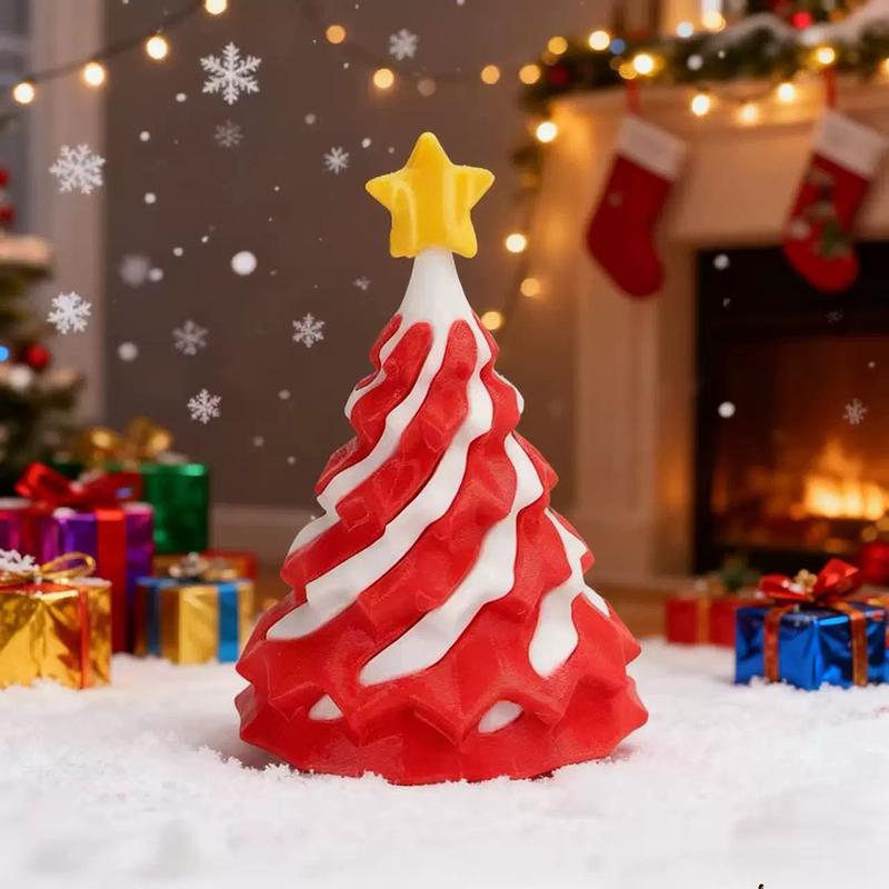 Tweekleurige 3D Geprinte Spiraal Kerstboom Speelgoed Creatieve Wervel Kegel Stressverlichting Cadeau Voor Kinderen Vakantie Decoratie Kerstcadeau