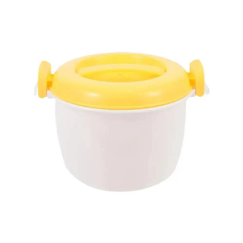 Portable Microwave Rice Cooker Steamer Pot for Vegetable Pasta Soup Food Storage Container Home Heating Lunch Box Rice Cooker