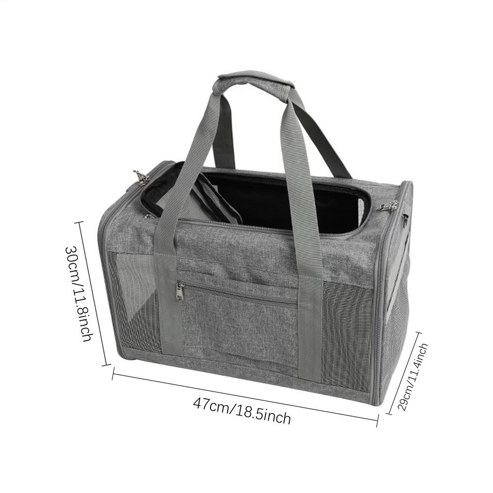 Pet Travel Carrier Foldable Dog Carrier Bag Pet Supply Breathable Kitten Carry Backpack For Outdoor Hiking Park Shopping Beach