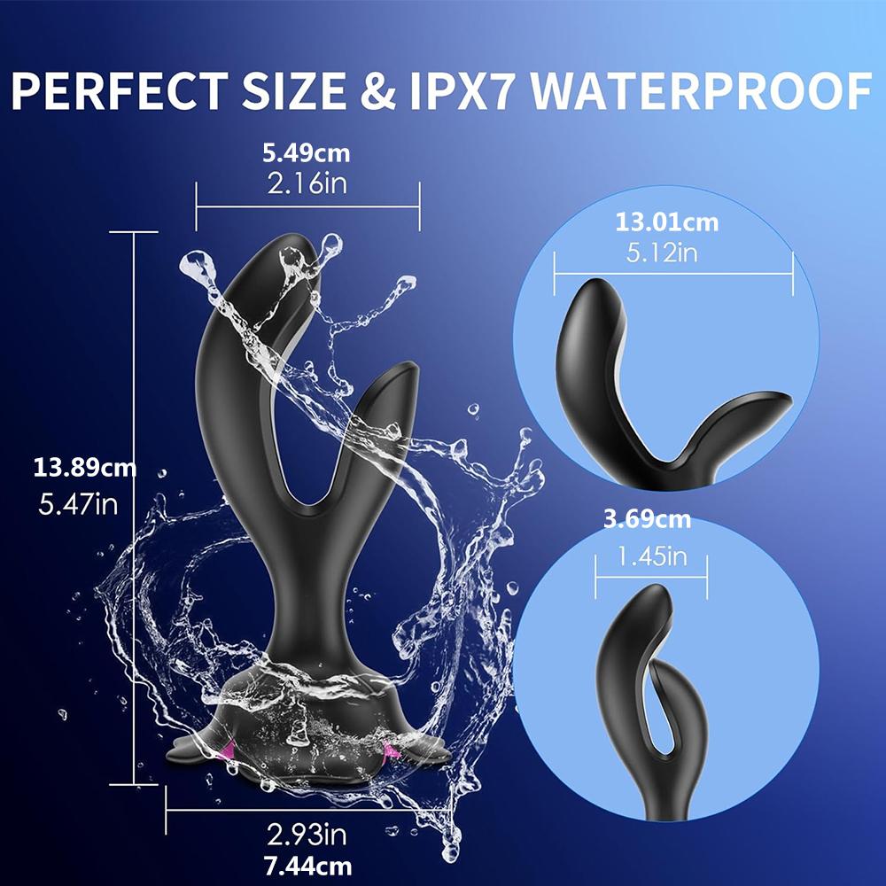 Anal Plug Vibrator Sex Toys Expanding Vibrating Butt Plug with 10 Vibration Modes Rose Toys G Spot Vibrators Anal Toys Prostate Massager Adult Toys