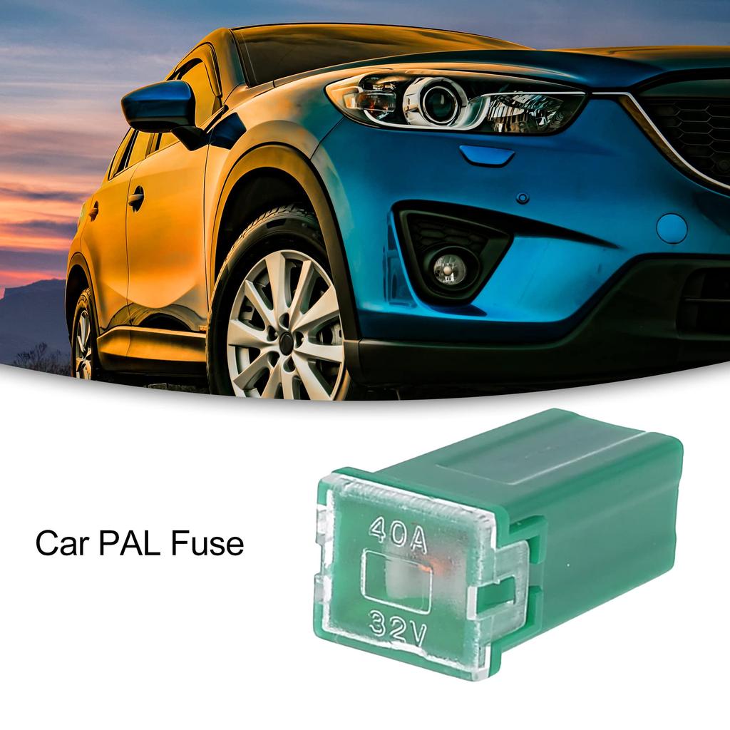 ACROPIX Female Slow Blow Fuse 40A 32V Car Universal Plastic J Case Green 1pcs