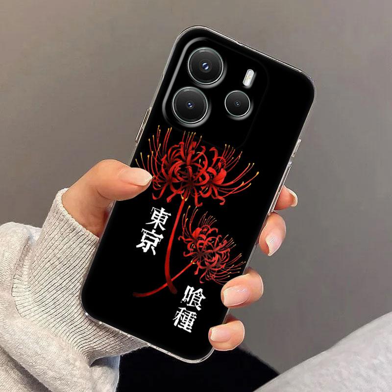 

Tokyo Anime Ghouls Art Phone Case For Xiaomi Redmi 14C 13C 12C 10C Cover for Redmi Note 14 13 12 11 10 9 8 Pro 4G 5G Clear Funda Note 13 Pro Plus