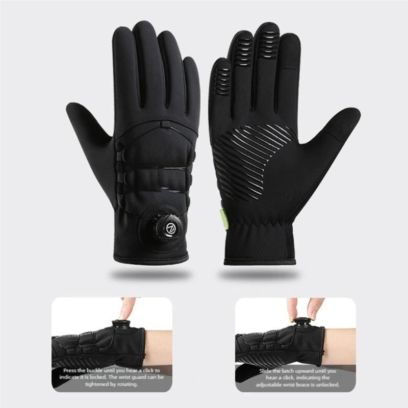Winter Gloves Waterproof Windproof Thermal Insulation For Snowboarding And Skiing Palms Improved Grip