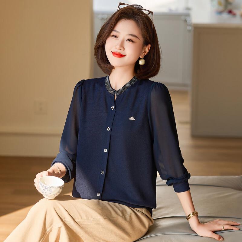 Женская осенне-зимняя свободная футболка с сетчатыми рукавами 3XL