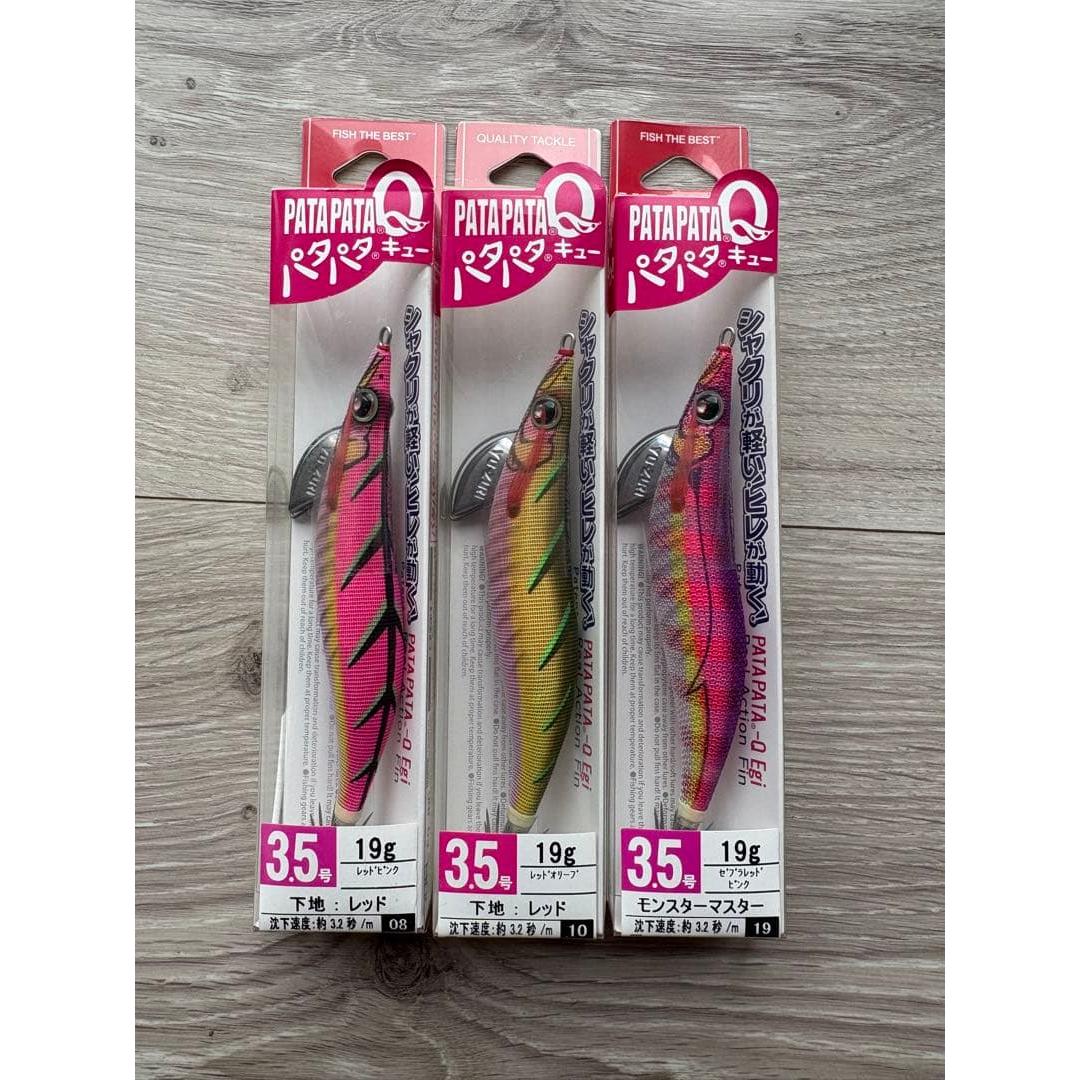 Used Out of print YO-ZURI Patapata Q Egi No. 3.5 Set of 3