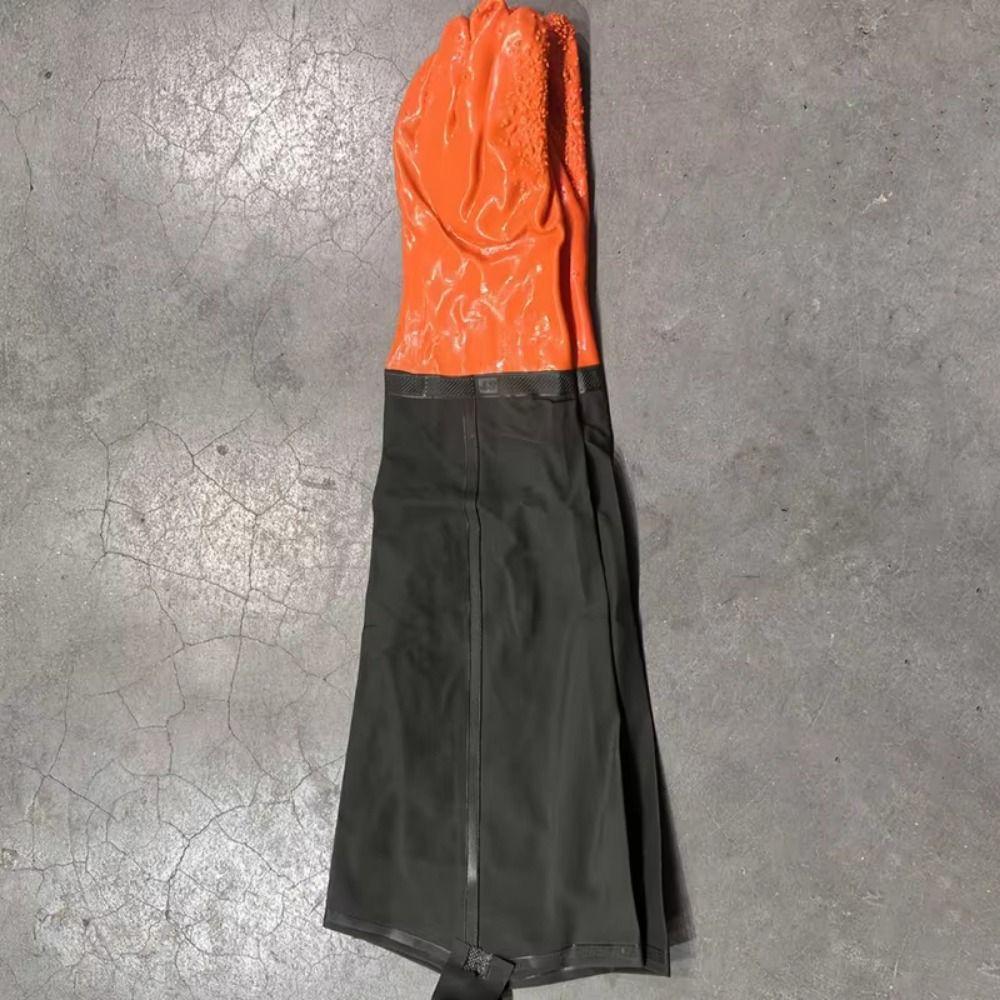 Non-Slip Rubber Work Gloves 70cm Drain Cleaning Gloves Long Rubber Gloves  Drain Cleaning