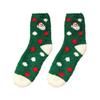 Women's Coral Fleece Mid-Calf Socks - Thickened, Half-Velvet, Winter Home & Floor Wear, Autumn/Christmas Style