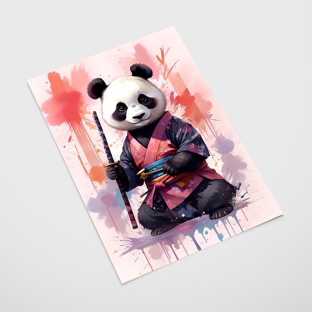 Poster for Children Panda Kung Fu