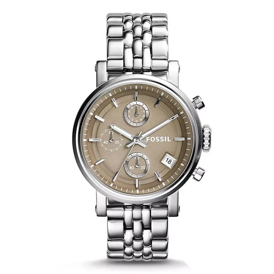 

Women s Quartz Stainless Steel Three-Hand Watch Boyfriend Series Stainless Steel Case/Glass Mirror ES3747